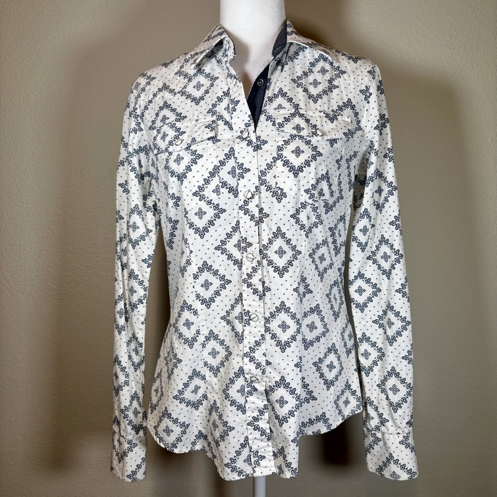Sherry Cervi by Resistol Western Button-Up Shirt Size Medium